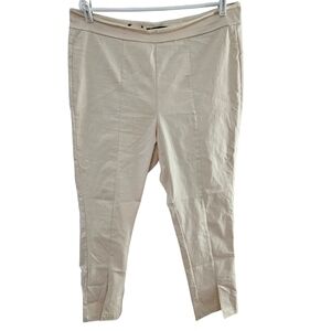 Who What Wear Women's Causal Neutral Minimalist Front Leg Split Pants